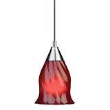 1-Light Mini Pendant - Red