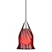 1-Light Mini Pendant - Red