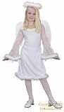 Child's White Angel Girl's Costume (Size:Large 10-12)