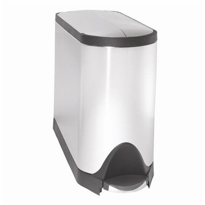 simplehuman Butterfly Step Trash Can, Fingerprint-Proof Brushed Stainless Steel, 38 Liters /10 Gallons