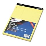Ampad Evidence Dual Ruled Pad, Law Ruling, Size 8.5 x 11.75 Inches, Canary Paper, 100 Sheets Per Pad (20-245)