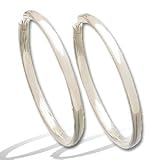 14K White Gold Hinged Earring - 38.75 mm