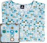 Cherokee Studio Boho Dot Scrub Top (XS, S or 2X)