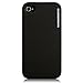 CaseCrown Lux Glider Case for Apple Phone 4 and 4s - 1 Pack - Black
