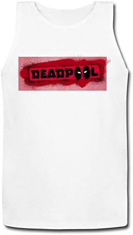 Mens Howriis Deadpool Costume Tanktop White S