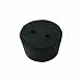Plasticoid M29 2 Hole Tapered Natural Rubber Stopper, 2-5/64" Top Diameter, 1-49/64" Bottom Diameter, 10.5 Size, 31/32" Length (Bag of 7)
