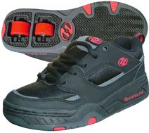 Childrens Toyshop  Toys : Heelys Rebel Black/Red, UK Kids 13