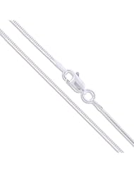 Sterling Silver 8 Sided Magic Snake Chain 1.2mm Solid 925 Italy New Necklace