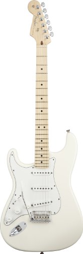 31%2BxEoPNtVL Fender American Standard Stratocaster® Left Handed Electric Guitar, Olympic White, Maple Fretboard