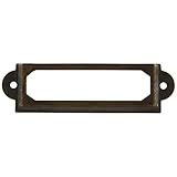 ラベル，SODIAL(R)10個サポートラベルドアの引き出し、オフィス、ライブラリブロンズ色合いファイル