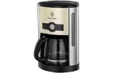 [HSB] Russell-Hobbs 18498 Heritage Coffee Maker - Cream with Microfibre HSB® Cleaning Glove