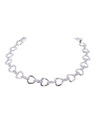 14K White Gold Diamond Bracelet