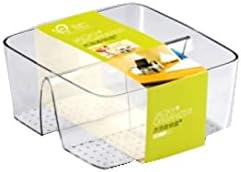 Comfort Zones 2-in-1 Multifunction Floral Organizer Storage Box for Makeup Jewelry Kitchen Socks Underwear Tiny Things 156*155*70mm