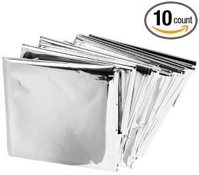 Emergency Mylar Thermal Blankets (Pack of 10)