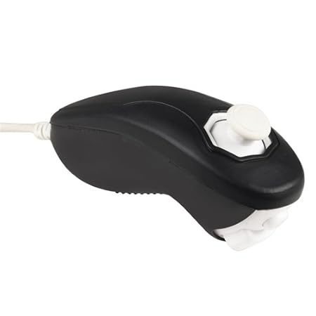 eForCity Silicone Skin Case Compatible with Nintendo Wii Nunchuk, Black