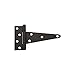 National Hardware N129-155 10 Pack V286 6in. Extra Heavy T Hinge, Black