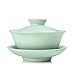Chinese Porcelain Celadon Ru Kiln Tea Cup Green Color Gaiwan Lidded Bowl 130ml