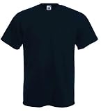 Fruit of the Loom plain t-shirt Navy blue Medium (38 - 40 inch chest)