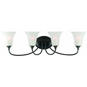 Design House 514646 Hyde 4-Light Vanity, 8.5-Inch by 29.5-Inch, Oil Rubbed Bronze by Design House
