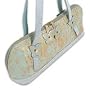 Leather handbag, 'Petite Blue Butterflies'