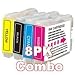 4-Pack Brother LC-51 BK/C/M/Y Compatible InkJet Cartridge for Brother MFC-240 / 440CN / 665CW / 845C
