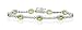 BEAUTIFUL 2.95 CT GENUINE PERIDOT & DIAMOND 14K TENNIS BRACELET