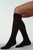 Juzo Basic Ribbed Knee High Short Closed Toe 30-40mmHg, III, Black