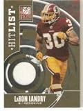 2011 Donruss Elite Hit List Jerseys #17 LaRon Landry - Washington Redskins (Piece of Authentic Jersey - Serial #d 299) (Football Cards)