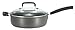 T-fal D91333 Signature Hard Anodized Nonstick Skillet with Glass Lid Cookware,10-Inch, Gray