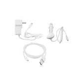 Rapid Car Charger + Home Travel Charger + USB Data Cable for Amazon Kindle 2