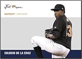 2007 Just Minors Just Autographs # JA-12 Eulogio de la Cruz (DET P) Baseball Card - Mint Condition - In Protective Display Case!