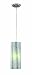 Lite Source LS-19431 Lola Ceiling Lamp, Polished Steel with 3-D Printed Circle Vinyl Shade