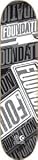 Foundation Multi F-Bar Skateboard Deck - 8.0 in. x 32.0 in. - Black / Grey