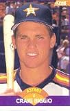 1989 Score Craig Biggio Rookie Baseball Card #237 - Shipped In Protective Display Case!