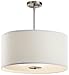 Kichler Lighting 42121NI 3 Light Small Convertible SemiFlush Light, Brushed Nickel