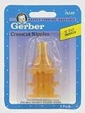 Gerber Latex Nipples - 3pk - Cross Cut