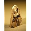 Bonsai Boy's Ceramic Figurine - Man Reading Book 1 5 x 1 5 x 2 0