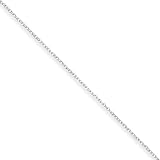 Sterling Silver 1mm Cable Chain