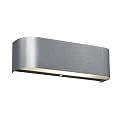 Trio 2701101-05 Wandleuchte 7.8 x 27 x 7.8 cm / inklusive Energiespraleuchtmittel 22 W / E27 / aluminium geb�rstet / Abdeckglas wei�