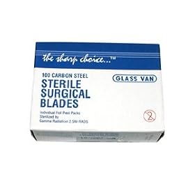 Myco Scalpel Blade, #15, Carbon Steel, .015"T, 100/Pk