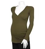 Michael Stars Maternity Supima Long Sleeve Surplice