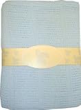 Blue Cellular Pram Blanket