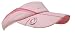 Ladies Golf Visor in Pink with Ball Marker