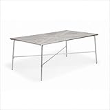 Torino Rectangle Umbrella Table with Wire Mesh Top Finish: Textured Cypress