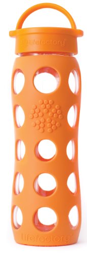 Lifefactory 13572 650 ml Glas-Trinkflasche,