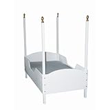 Four Poster Toddler Bed in White Four Poster Toddler Bed in White