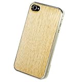 REAL WOODEN CASE COVER 「WoodGrain-木目-」-ナラ- for iPhone4/iPhone4S