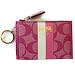 Coach Heritage Stripe Mini Skinney Purse pink #42376