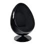 Fauteuil Boule Oeuf Design (Noir/Noir) de INSIDE