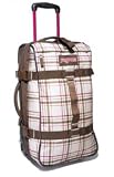 JanSport Foot locker Wheeled Luggage Bag (22, Shell Tan Dark Side Plaid)